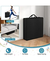 Givimo 6 x 2 Ft Tri-Fold Gym Mat with Handles and Removable Zippered Cover