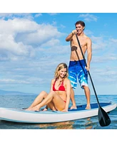 Skonyon 10 Feet Inflatable Stand Up Paddle Board with Adjustable Paddle Pump