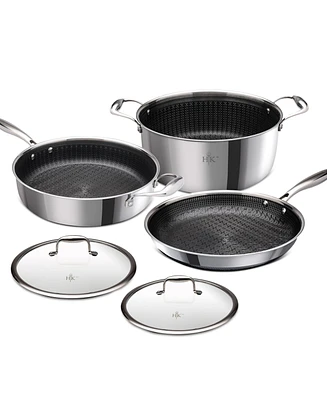 Hell's Kitchen Ceramic Hybrid 5-Pc. Nonstick Cookware Set