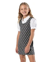 Rare Editions Big Girls Layered Effect Knit Dress with Collared Shirt, 2 Piece