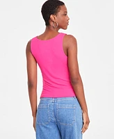 On 34th Women's Scoop-Neck Sleeveless Longline Tank Top, Created for Macy's