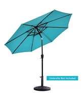 Skonyon 30lbs 18 Inches Heavy Duty Outdoor Patio Market Umbrella Base