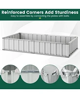 Givimo Galvanized Raised Garden Bed with Greenhouse Cover