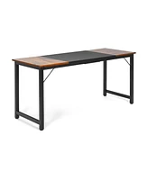 Skonyon 63 Inch Modern Splice Computer Desk with Heavy Duty Steel Frame