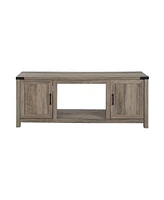 Sugift Electric Fireplace Tv Stand with Storage Cabinets for TVs up to 70 Inch