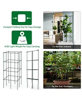 Vebreda 4 Pack Garden Trellis for Climbing Plants for Flower Vegetable