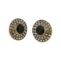 Sohi Women's Circular Stud Earrings