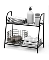Givimo 2-tier Patio Metal Plant Stand