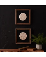 Slickblue Floral Frame (Set of 2) 12"Sq Wood/Mdf