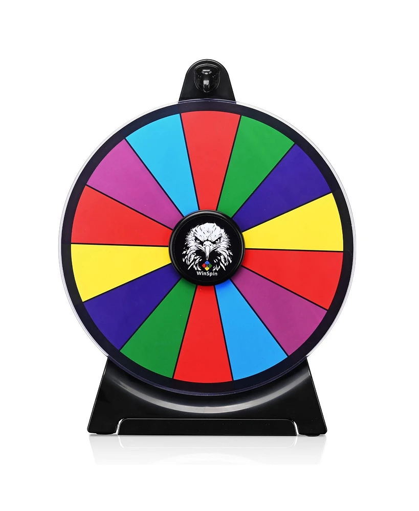 WinSpin 12" Prize Wheel 14 Slots Spinning Game Tabletop Fortune Game Eagle