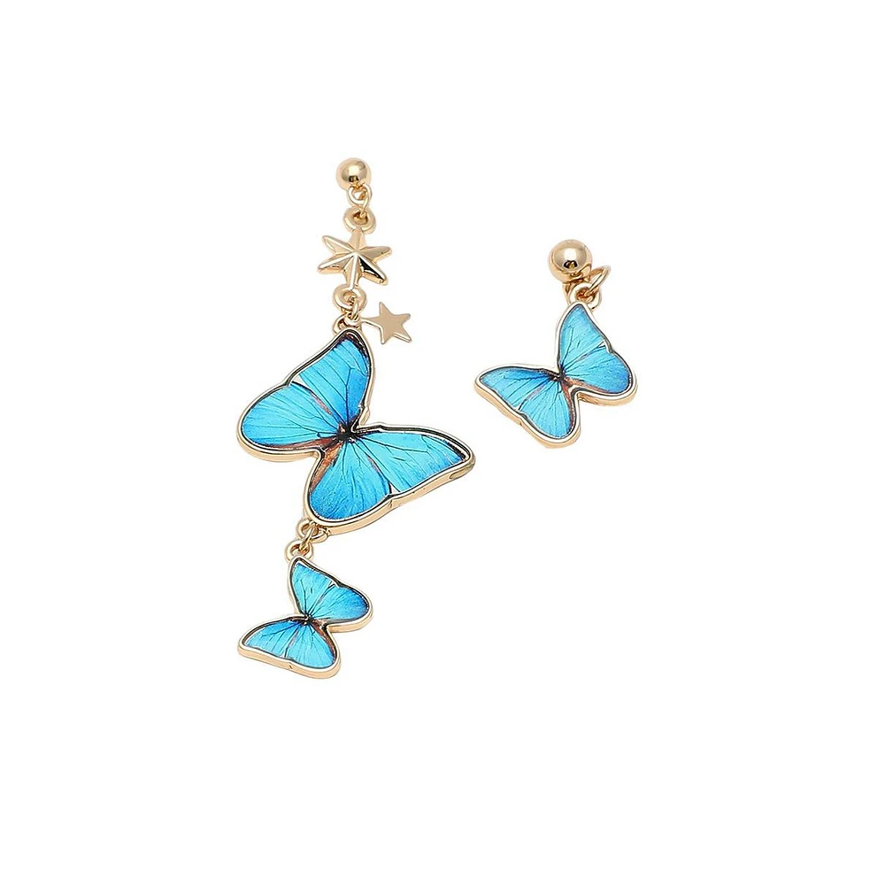 Sohi Women's Butterfly Drop Earrings