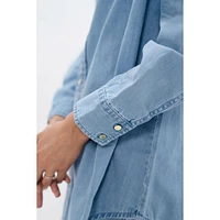 1 People Women's Louisi - Denim Shirt with Statement Collar