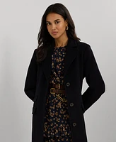 Lauren Ralph Women's Long Notched-Collar Coat