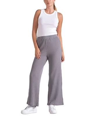 Elan Women's Waffle-Knit Pull-On Pants