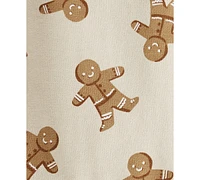 Little Planet by Carter's Baby Holiday Fleece Gingerbread Cookies Top & Pants, 2-Piece Set