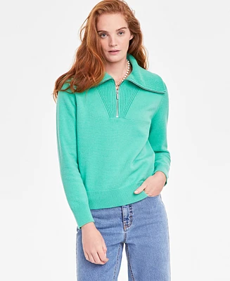 On 34th Women's Quarter-Zip Sweater, Created for Macy's
