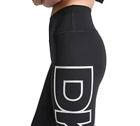 Dkny Sport Women's High-Rise Logo Graphic 7/8 Leggings