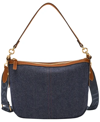 Fossil Jolie Small Denim Crossbody Bag