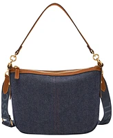 Fossil Jolie Small Denim Crossbody Bag