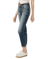 Silver Jeans Co. Women's Boyfriend Mid Rise Slim Leg Jeans