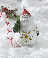 Winterberry Led Santa Figure