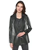 Karl Lagerfeld Paris Women's Metallic Blazer