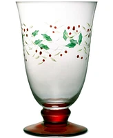 Winterberry Goblet Glasses, Set of 4