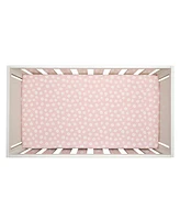 Lambs & Ivy Daisy Dreams Breathable 100% Cotton Baby Fitted Crib/Toddler Sheet