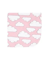 Hudson Baby Infant Girl Flannel Cotton Washcloths, Girl New Elephant 12-Pack, One Size