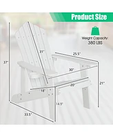 Skonyon Weather Resistant Hips Outdoor Adirondack Chair with Cup Holder