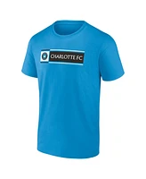 Fanatics Men's Blue Charlotte Fc Block T-Shirt