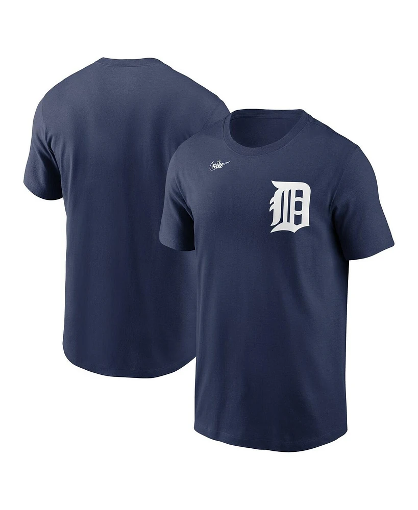 Nike Men's Navy Detroit Tigers Cooperstown Wordmark T-Shirt