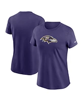 Nike Women's Purple Baltimore Ravens Primary Logo T-Shirt