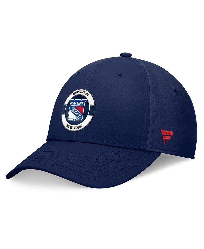 Fanatics Men's Navy New York Rangers Authentic Pro Training Camp Flex Hat