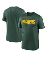 Nike Men's Green Bay Packers Primetime Legend Wordmark Performance T-Shirt