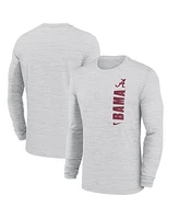 Nike Men's White Alabama Crimson Tide 2024 Sideline Velocity Performance Long Sleeve T-Shirt