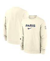 Nike Men's Cream Paris Saint-Germain Club Pullover Sweatshirt