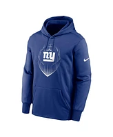 Nike Men's Royal New York Giants Icon Performance Pullover Hoodie