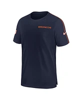 Nike Men's Navy Denver Broncos 2024 Sideline Coach Uv Performance T-Shirt