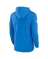 Nike Men's Powder Blue Los Angeles Chargers Sideline Hoodie Performance Long Sleeve T-Shirt