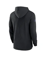 Nike Men's Black Baltimore Ravens Sideline Hoodie Performance Long Sleeve T-Shirt