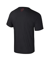 Colosseum Men's Black Wisconsin Badgers Color Pop Active Blend T-Shirt