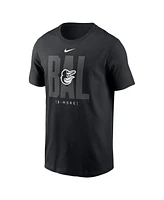 Nike Men's Black Baltimore Orioles Fashion Local T-Shirt