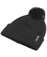 Calvin Klein Chunky Rib Knit Pom Beanie