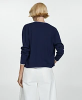 Mango Women's Contrasting Finish Cardigan