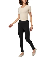 Hue Women's Mid-Rise Tech Pocket Leggings