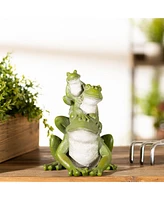 Slickblue Triple Frog Stack – Whimsical Garden and Home Decor