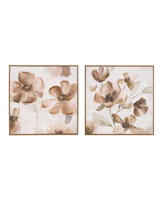 Slickblue Floral Block for Charming Home Decor and Stylish Accents (Set of 2)