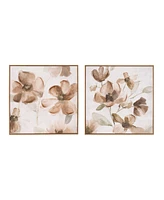 Slickblue Floral Block for Charming Home Decor and Stylish Accents (Set of 2)