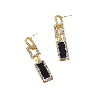 Sohi Women's Minimal Drop Earrings